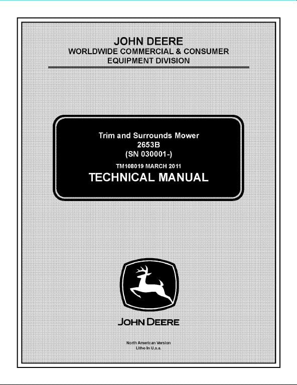 John Deere X165 Service Manual