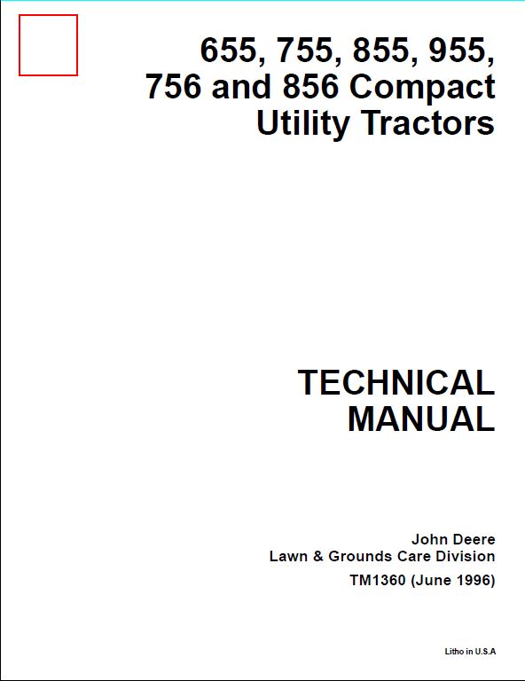 John Deere 655, 755, 855, 955, 756 and 856 Compact Utility ... jcb skid steer wiring schematic 
