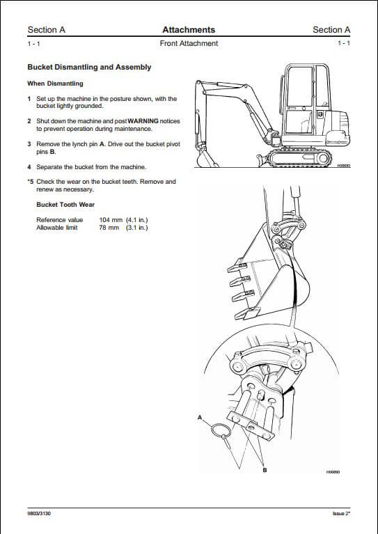 Jcb 801 4 801 5 801 6 Mini Excavator Service Repair Manual