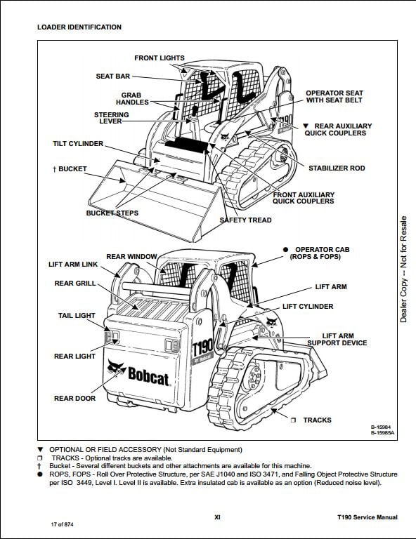 Bobcat T190 Compact Track Loader Service Repair Workshop ...