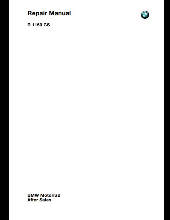 BMW R1200GS LC Workshop Service Repair Manual 2013 - 2017 K50 09/2017 Edition