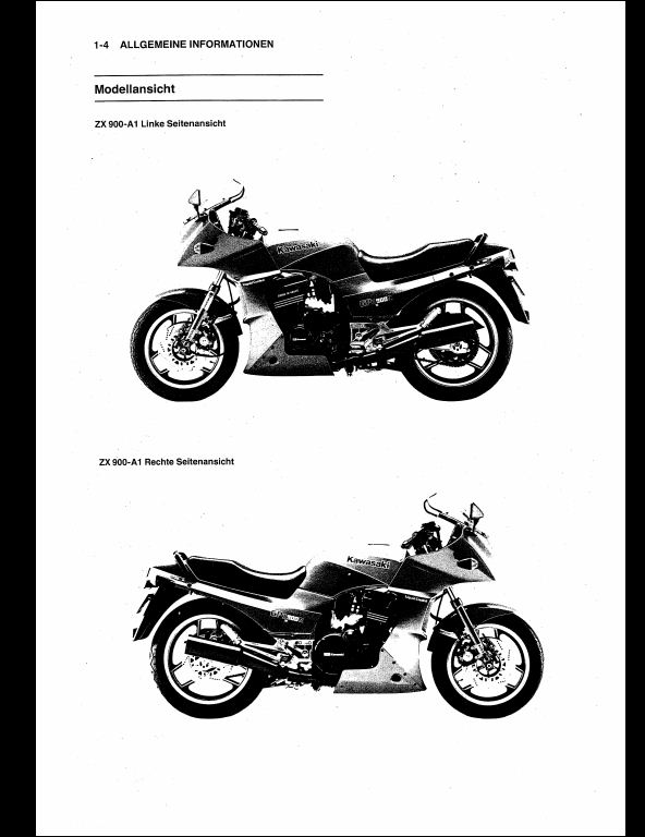 Land Generelt sagt Shuraba Kawasaki GPZ 900 R(ZX 900 A) Motocycle Service Repair Workshop Manual | A Repair  Manual Store