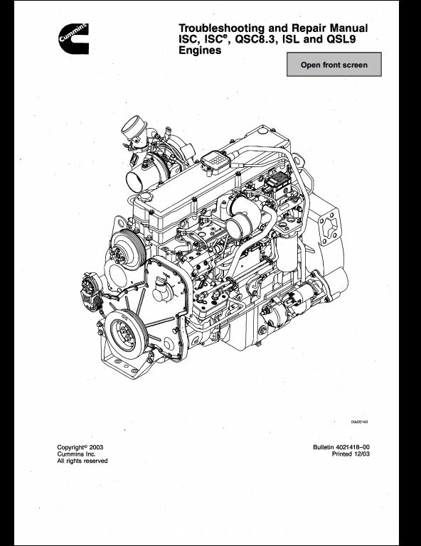 Jcb Cummins Isc Isce Qsc8 3 Isl And Qsl9 Engines