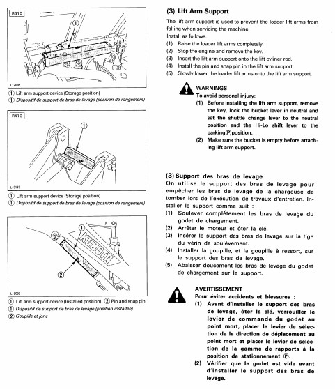 Kubota Wsm R310 B  R410 B  Wheel Loader Service Repair