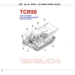 Takeuchi TCR50 Dump Carrier Part Manual Serial No.30500003-30500038