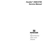 Hustler 3500/3700 Lawn Mower Service Manual