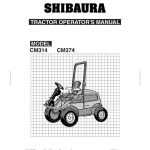 Shibaura Tractor CM314/CM374 Operator’s Manual