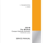 Case CX31B Tier 4B (final) Crawler Excavator Service Manual