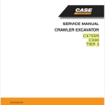 Case CX75SR CX80 TIER 3 Crawler Excavator Service Manual