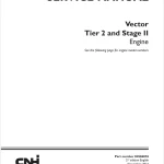 Case Vector Tier 2 and Stage II ENGINE Service Manual