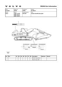 Volvo EC140B LC Excavators Part Manual