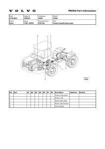 Volvo T450D Articulated Haulers Part Manual