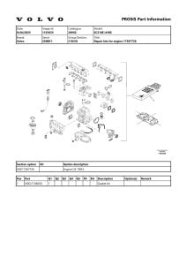 Volvo EC210E LHDS Excavators Part Manual