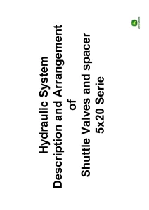 John Deere 5×20 Series Hydraulic System Shuttle Valves and spacer Manual