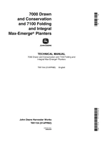 John Deere 7000 7100 Drawn and Conservation Technical Manual