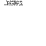John Deere Two Drill Hydraulic Folding Hitch 450 Series pdin200651 Pre Delivery Instruction Manual