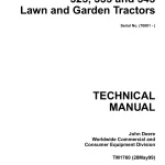 John Deere 325 335 345 Lawn and Garden Tractors Technical Manual