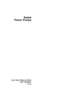 John Deere Radial Piston Pumps Technical Manual