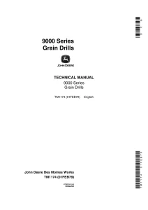 John Deere Series Grain Drills 9000 Technical Manual
