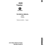 John Deere Tractor 2520 Technical Manual