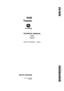 John Deere Tractor 4430 Technical Manual