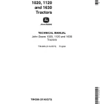 John Deere Tractors 1020 1120 1630 Technical Manual