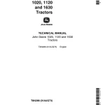 John Deere Tractors 1020 1120 1630 Technical Manual
