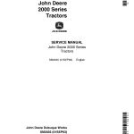 John Deere Tractors 2000 Series Service Manual