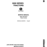 John Deere Tractors 3000 Series Service Manual