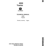 John Deere Tractors 4030 Technical Manual