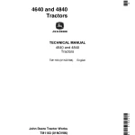 John Deere Tractors 4640 4840 Technical Manual