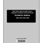 John Deere Tractors 5200 5300 5400 5500 Technical Manual