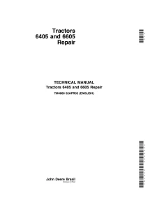 John Deere Tractors 6405 6605 Technical Manual