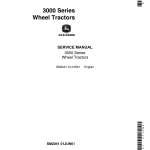 John Deere Tractors Wheeld Tractors 3000 Series Service Manual