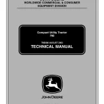John Deere Compact Utility Tractors 790 tm2088 Technical Manual