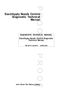 John Deere Exactapply Nozzle Control tm145719 01.2017 Technical Manual