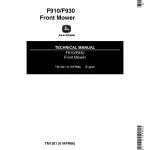 John Deere Front Mower F910 F930 tm1301 Technical Manual