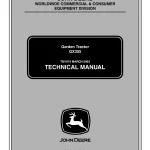 John Deere Garden Tractors GHX355 tm1974 Technical Manual