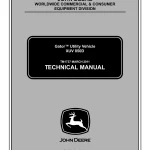 John Deere Gator Utility Vehicles XUV 850D TM1737 Technical Manual