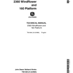 John Deere WindRower 2360 and 160 Platform Technical Manual
