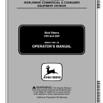 John Deere 240 250 Skid Steer Loader Operators Manual OMKV11661