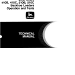 John Deere Backhoe Loader 410B 410C 510B 510C tm1468 Technical Manual