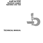John Deere Backhoe Loader 610B 610C tm1446 Technical Manual