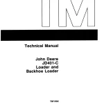 John Deere Backhoe Loader JD401-C tm1092 Technical Manual