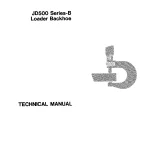 John Deere Backhoe Loader JD500 Series B tm1024 Technical Manual