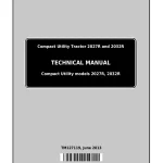 John Deere Compact Utility Tractors 2027R & 2032R Technical Service Manual_TM127119