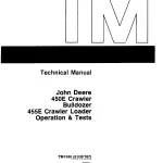 John Deere Crawler Bulldozer 450E 455E tm1330op Technical Manual
