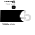John Deere Crawler Bulldozer Loader 455D 455D tm1291 Technical Manual
