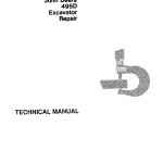 John Deere Excavators 495D tm1457 Technical Manual EN PDF