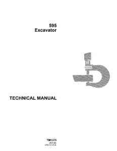 John Deere Excavators 595 tm1375 Technical Manual EN PDF